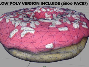 pink donuts 3D Model