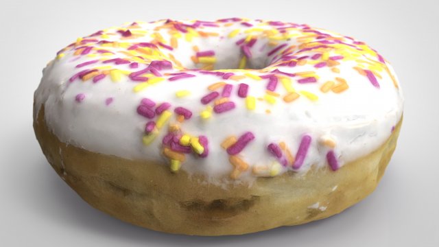 white donuts Modelo 3D .c4d .max .obj .3ds .fbx .stl .blend 