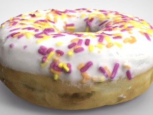white donuts 3D Model