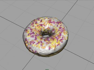 donuts brancos Modelo 3D