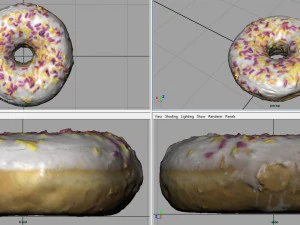 donuts brancos Modelo 3D