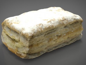 puff pastry 3D Model