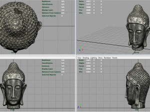 buddha head 3Dモデル