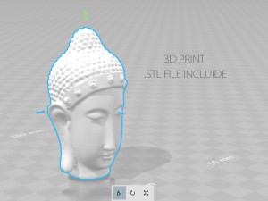 buddha head 3Dモデル