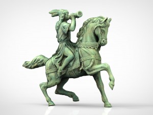 equestrian statue 3D मॉडल