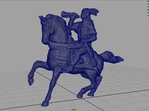 equestrian statue Model 3D