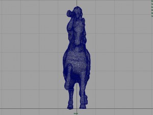 equestrian statue Model 3D