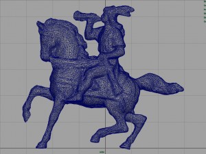 equestrian statue Model 3D