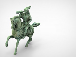 equestrian statue Model 3D