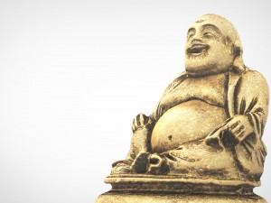 gold happy buddha 3D Model
