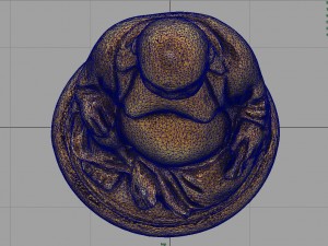 gold happy buddha 3D Model
