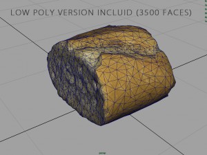 piece of bread 3D-Modell