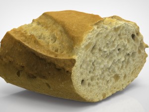 piece of bread 3D-Modell