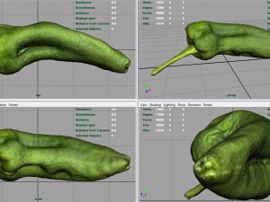 realistic pepper 3D-Modell