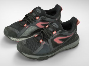 female sport sneakers 3D Model