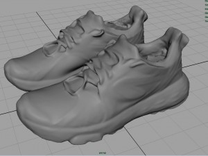 female sport sneakers 3D Model