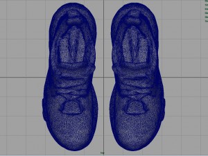 female sport sneakers 3D Model
