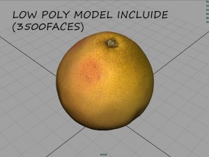 orange 3D मॉडल