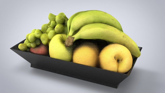 fruit plate model 3D 模型 .c4d .max .obj .3ds .fbx .stl .blend 