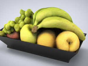 fruit plate model 3D Модель