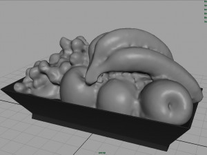 fruit plate model 3D 模型