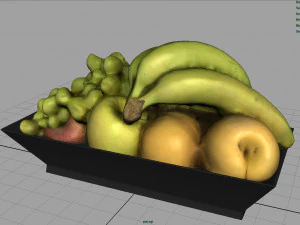 fruit plate model 3D Model
