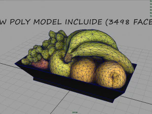 fruit plate model 3D Model