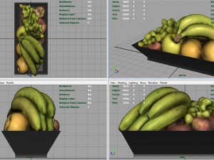 fruit plate model 3D 模型
