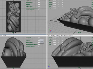 fruit plate model 3D 模型