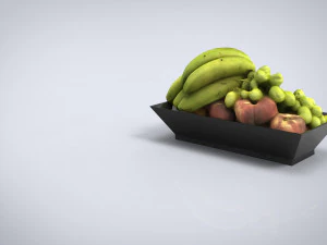 fruit plate model 3D Model