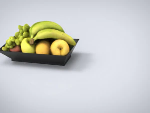 fruit plate model 3D Model