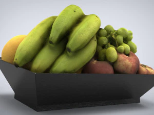 fruit plate model 3D Model