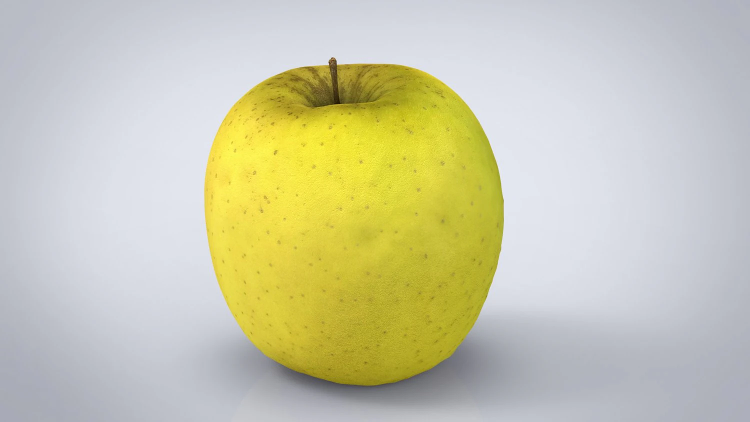 yellow apple 3D Model .c4d .max .obj .3ds .fbx .stl .blend 