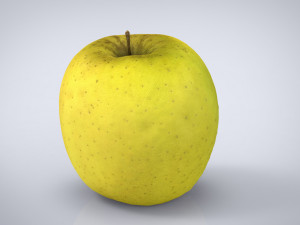 yellow apple 3D मॉडल