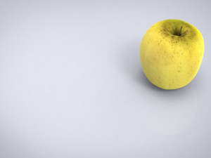 yellow apple 3D मॉडल