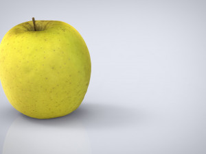 yellow apple 3D मॉडल