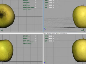 yellow apple 3D मॉडल