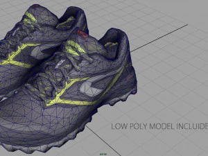 hiking shoes 3D Model