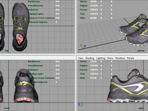 hiking shoes 3D 모델