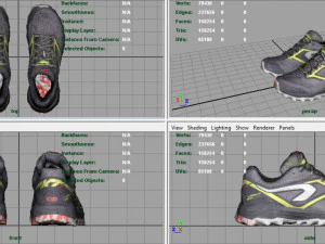 hiking shoes 3D Model