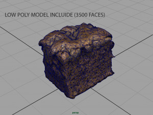 chocolate cake 3D Модель