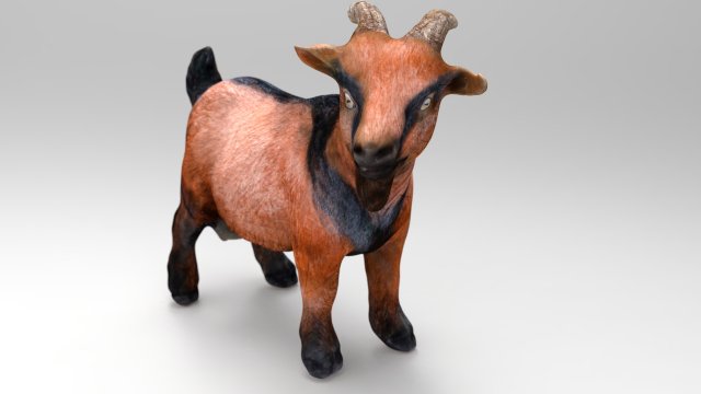 goat 3D-Modell .c4d .max .obj .3ds .fbx .stl .blend 
