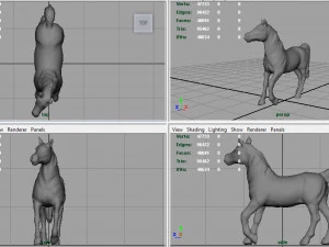 koń Model 3D