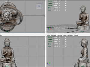 buddha india 3Dモデル