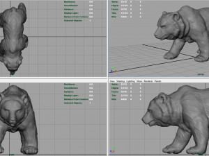 grizzly bear 3Dモデル