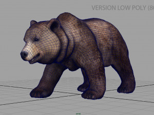 grizzly bear 3Dモデル