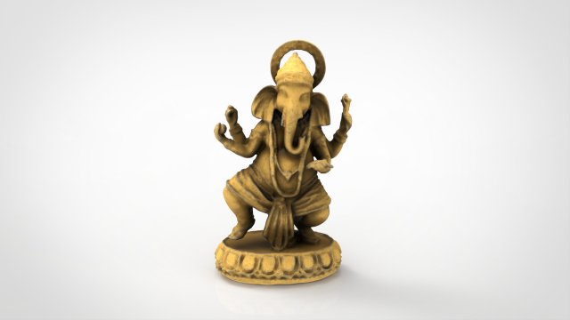 ganesha 3D Model .c4d .max .obj .3ds .fbx .stl .blend 