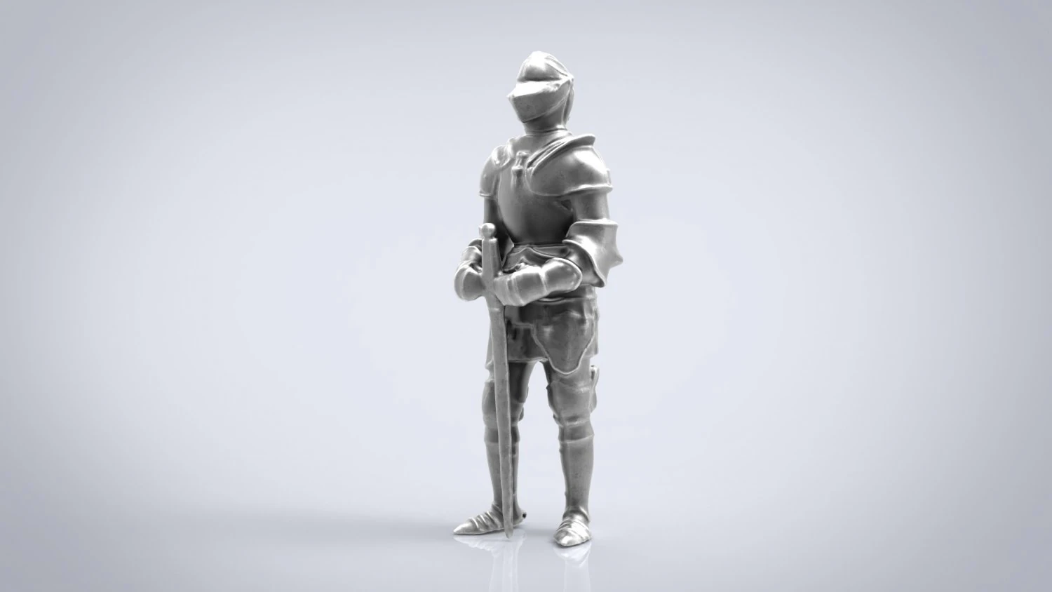 statua del cavaliere Modello 3D .c4d .max .obj .3ds .fbx .stl .blend 