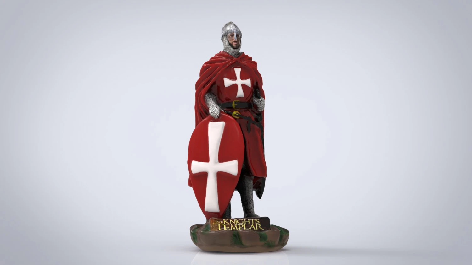 templar knight 3D Model .c4d .max .obj .3ds .fbx .stl .blend 