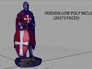 templar knight 3D Model